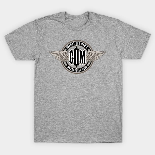 Grumpy Old Men's Motorcycle Club T-Shirt by D.H. Kafton Studio